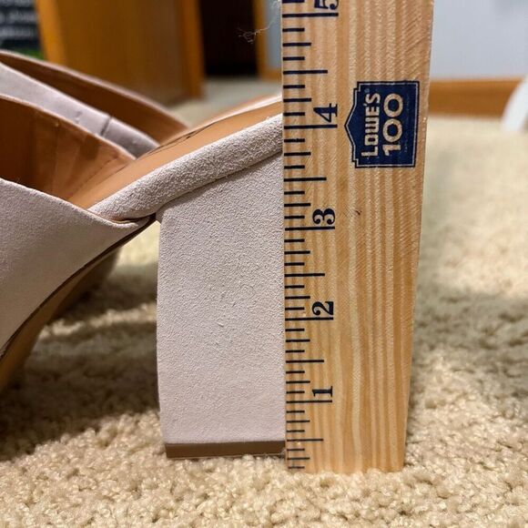 Free People Love is Everywhere leather platform block heel sandals size 37.5 cre - Picture 10 of 15